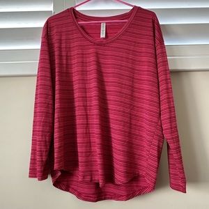 Athleta Cloudlight Stratus Striped Long Sleeve Tshirt in L